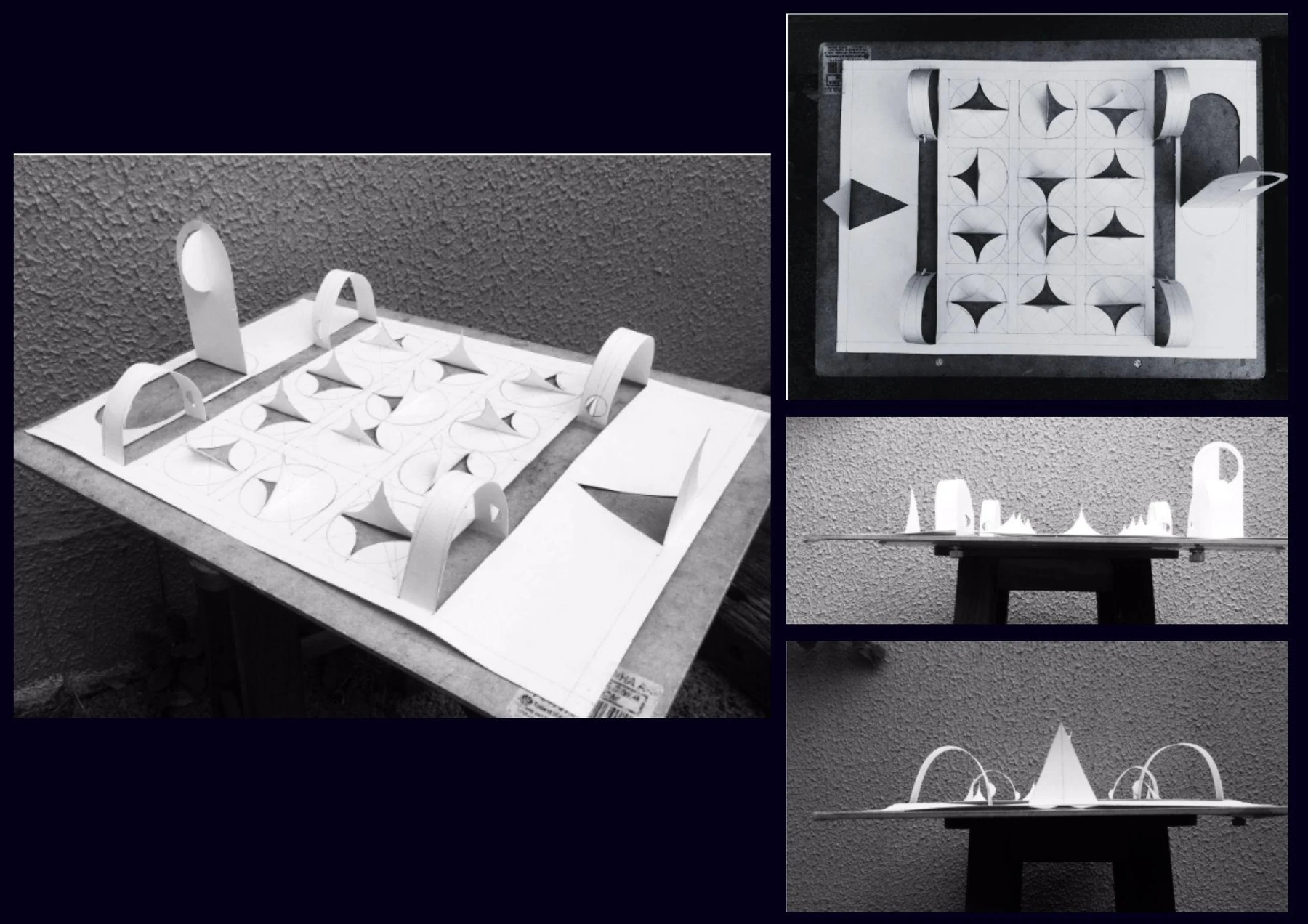 Maquete de composição arquitetônica